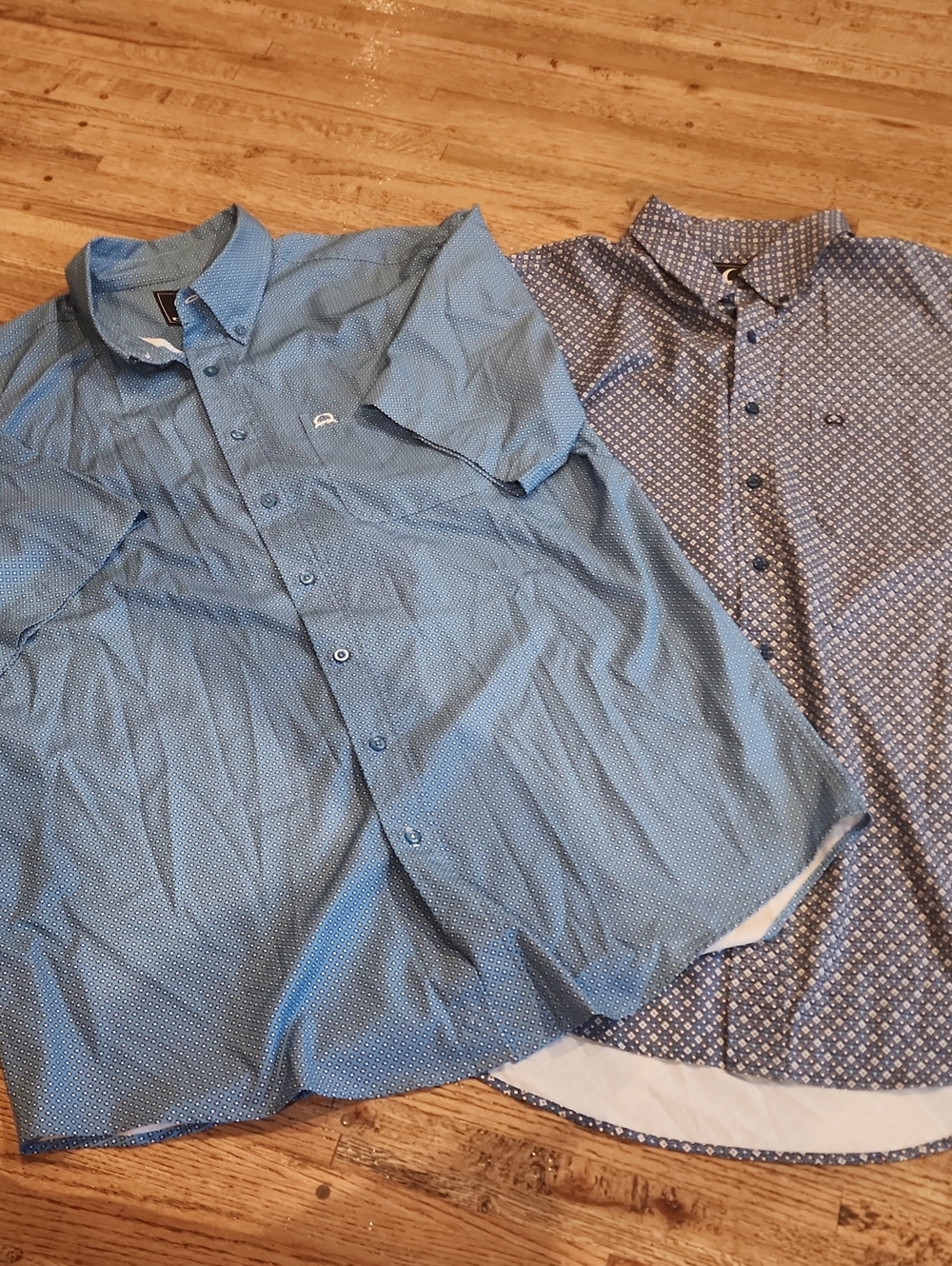 Cinch Men's Blue Short-Sleeve Button-Down Shirts